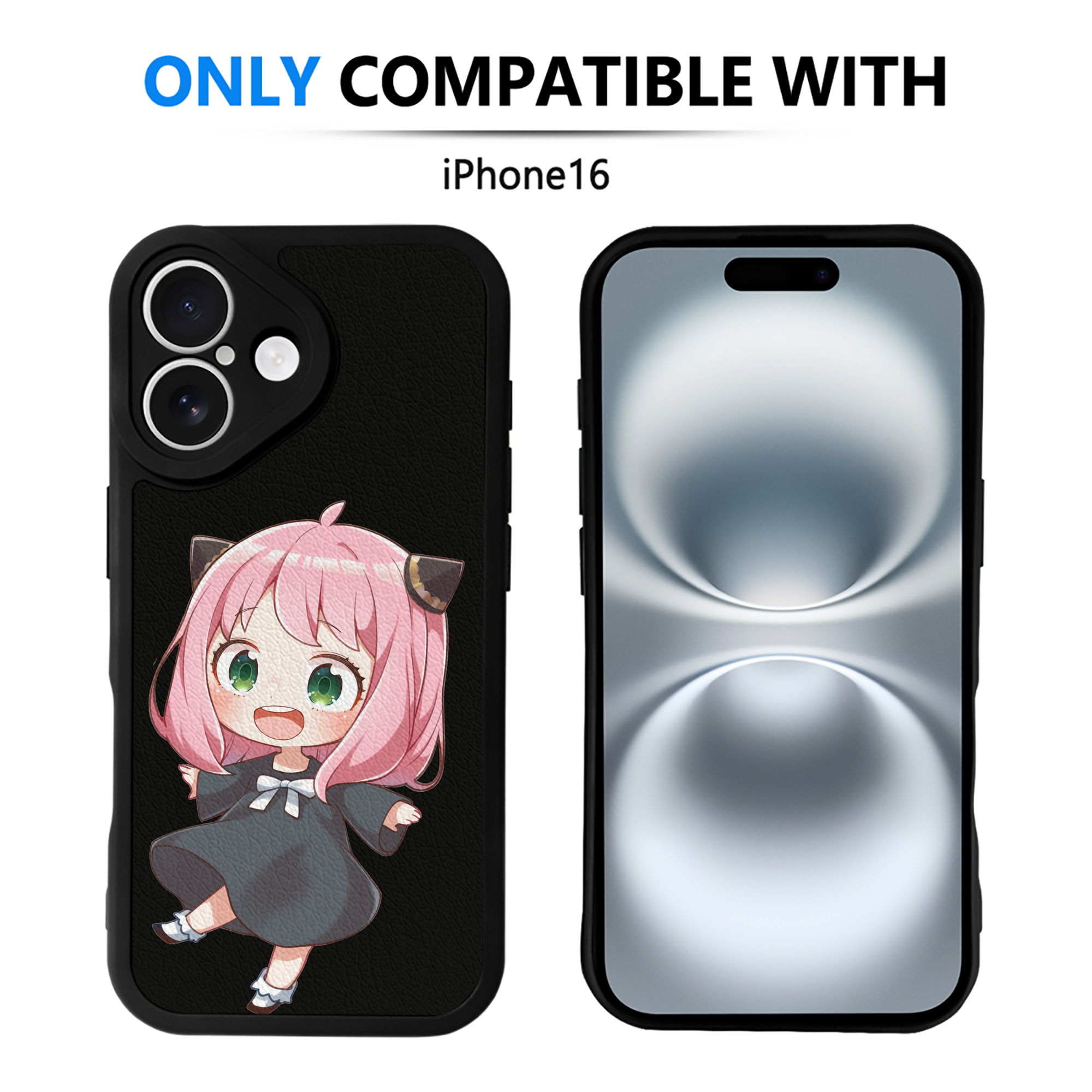 （画像用） SPY×FAMILY间谍家家酒 【iPhone 16シリーズ対応】シリコンスマホケース（レザー調） 材質：シリコン